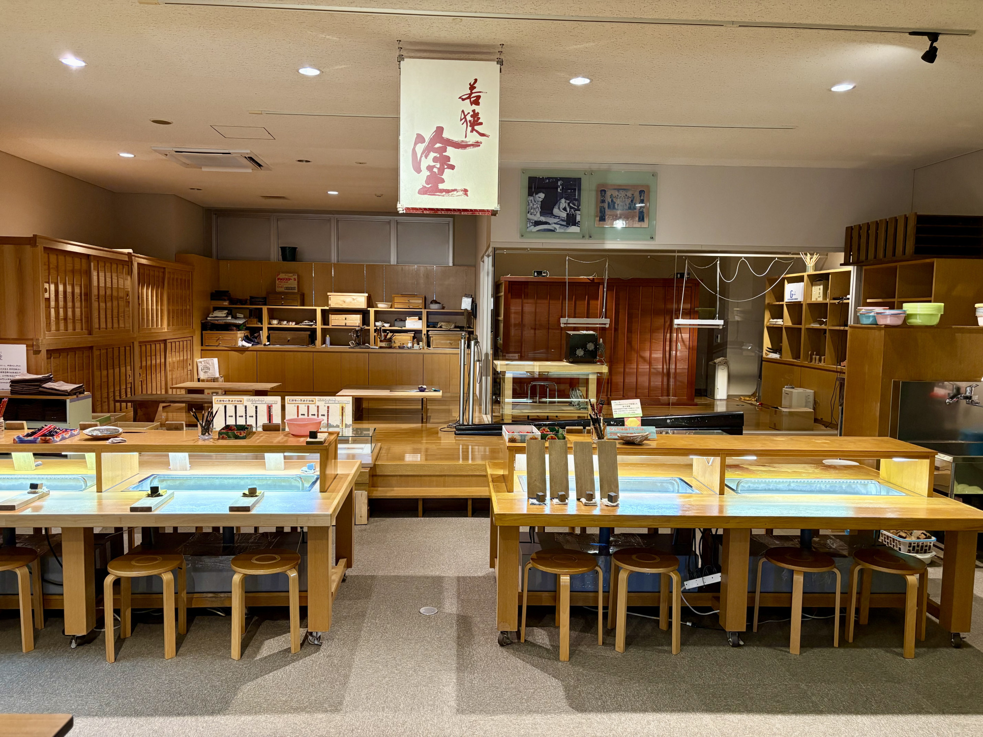 ２階の体験コーナーでは色んな物作り体験ができます。